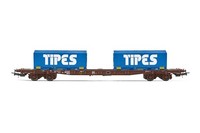 Jouef H0 HJ6260 Tragwagen S70 + 2 20' Tipes-Container, Sncf, Ep.V, Ovp, Neu