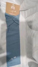 NWT Dolly Parton LT BLUE SIGNATURE BUTTERFLY Embroidered FRIDGE SNAP TOWEL DG