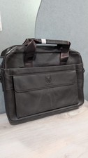 Borsa In Vera Pelle Marrone 24 Ore Porta PC 