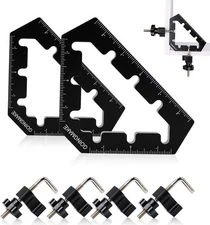 Corner Clamps for Woodworking Tools 45 and 90 Degree Aluminum Black 