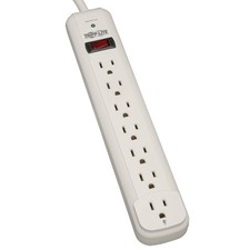 Tripp Lite 6FT 7 Outlet 1080 Joule Surge Protector - Gray