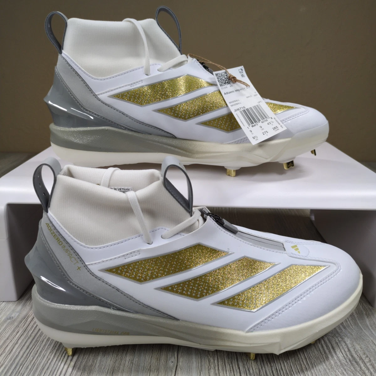 Adidas Adizero Impact+ 2.0 White Gold Metallic for sale | eBay