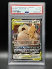 PSA 8 NM-MT Eevee & Snorlax GX 120 Team Up Pokemon Card
