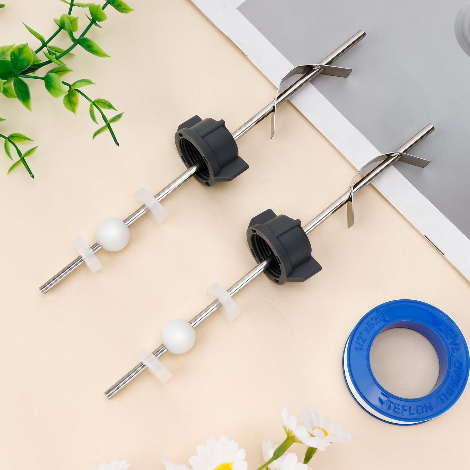 2 Pcs Sink Pivot Rod Replacement, 15MM Ball, Pop Up Center Piece ...