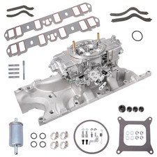 Intake Manifold Dual Plane Wrace Carburetor Kit For Ford 289 302 Small Block V8