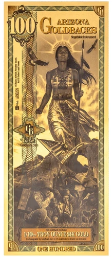 2025 Arizona 100 Goldback *ALPHA SERIES* (Libertas, Liberty)