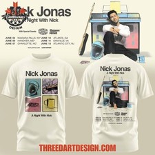 Nick Jonas A Night With Nick Tour T-Shirt Unisex All Sizes CB0041