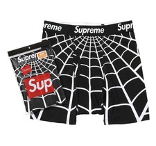 IN HAND - Supreme Hanes Spider-Man Boxer Briefs 2 Pack Black Size Large L SS26