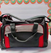 Graco Diaper Bag Multi Pocket Red/ Gray, Wipe Holder,Insulated Bottle Holder
