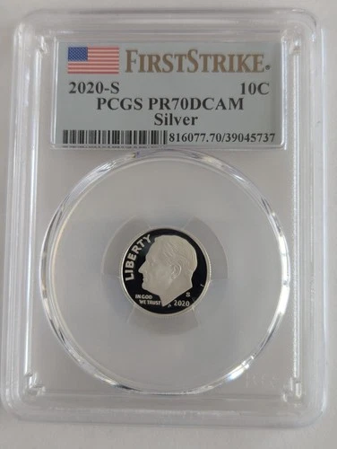 2020-S SILVER ROOSEVELT DIME PCGS PR70 FIRST STRIKE