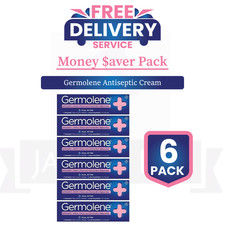 Image of 6 X GERMOLENE - Antiseptic Cream Dual Action With Local 30g