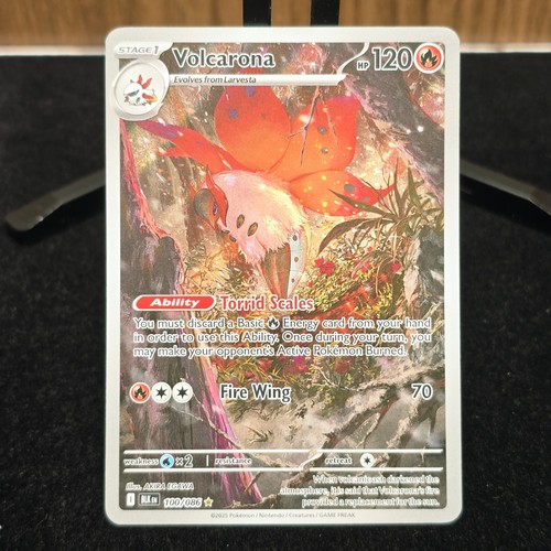 Volcarona 100/086 Illustration Rare IR - Black Bolt - Pokemon TCG - English EN