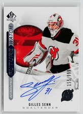 Gilles Senn Auto #/999 - 2020-21 SP Authentic #229 New Jersey Devils