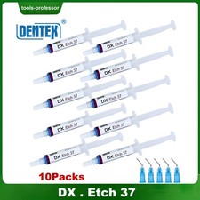 10 Packs Dentex Dental Acid Etching Gel 37 5 ml/syringe DX Etch 37