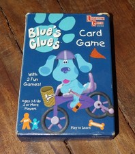 Vintage 1998 Nickelodeon BLUE'S CLUES University Games CARD GAME Complete