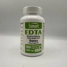 Edta 1000mg Per Day Calcium Disodium Edta Supplement Nongmo & Gluten Free 180