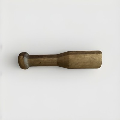 Vintage Small Wooden Pestle Masher Solid Wood 5.6 inches long Antique