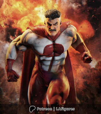 Omni-Man (Invincible) Statue - Fan Art 10 scale 3D Print Kit