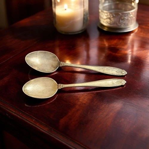 (2) International Silver Prelude Pattern Sterling Silver Spoons 6 in   Lot #480