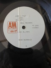 4 Acetate Pressings Of Michael McDonald 71 to 73 10” Test Pressing A&M Records 4 Acetate Pressings Of Michael McDonald 71 to 73 10” Test Pressing A&M Records
