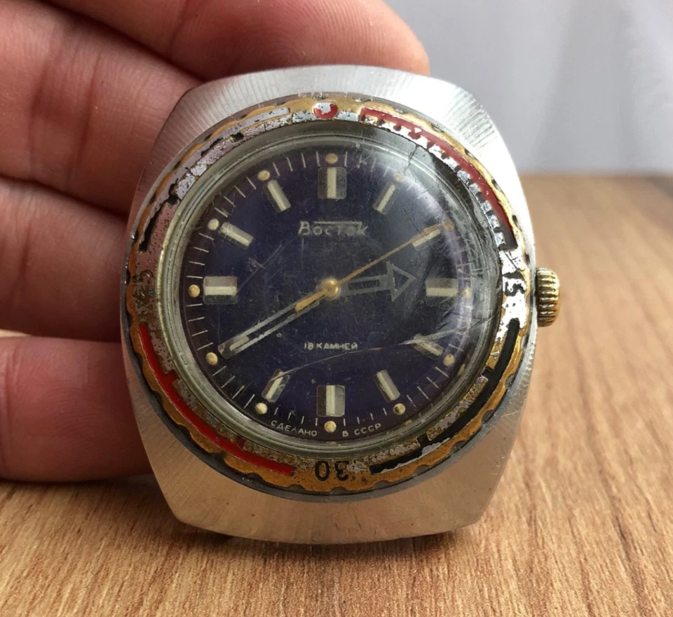 Reloj de pulsera Vostok anfibio antimagnético Wostok URSS SSS SU soviético Foto 2 de 4