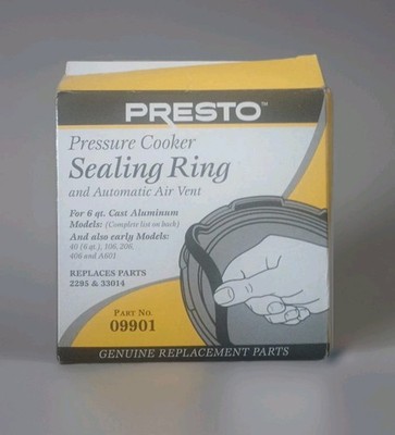 Presto Pressure Cooker Sealing Ring Gasket For 6 Qt, 09901