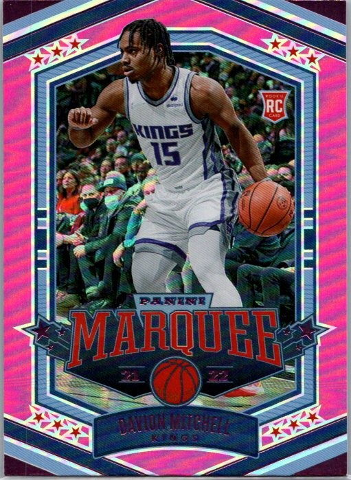 2021-22 Panini Chronicles #352 Davion Mitchell Pink RC