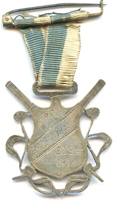 HAMBURG - WINNER BADGE FOR THE ROWER DISTRICT REGATTA DISTRICT BILLE 1919