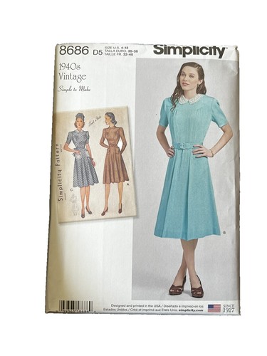 Simplicity 9094 ladies sewing pattern sizes size 6-12 Dress