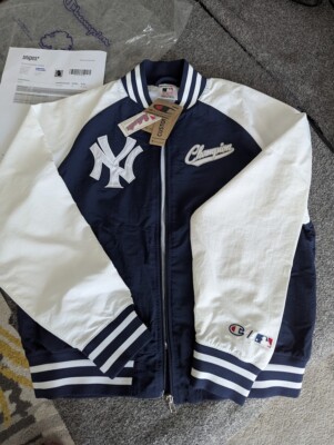 Champion Women MLB College Jacket with zipper and 2 pockets blue white