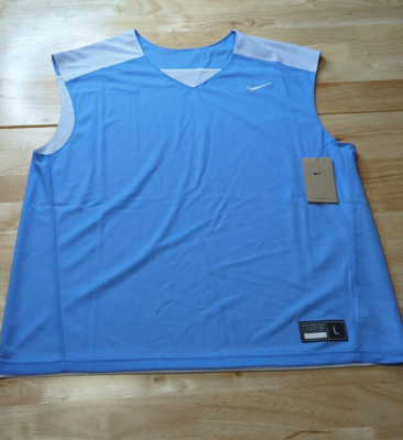 Nike Mens Reversible Lacrosse Jersey Dri Fit Size Large BQ3129-453 Blue  White
