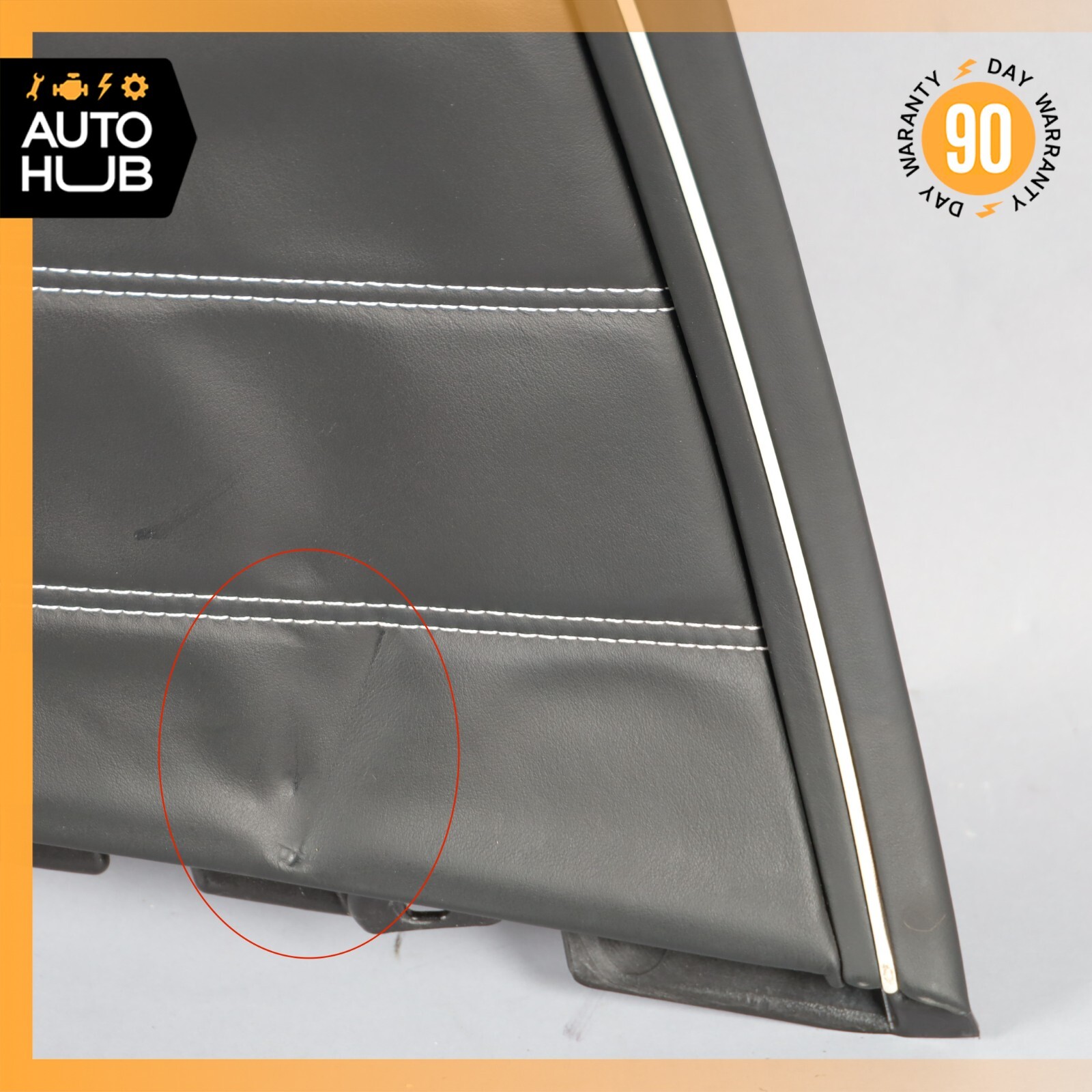 2011 Bentley Continental GTC Rear Right Side Interior Door Panel Black OEM 59k