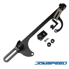 Black Aluminum Throttle Cable Carburetor Bracket For 4150 4160 Carb 307 350 Sbc