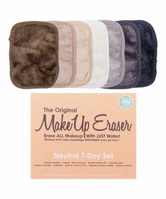 The Original MakeUp Eraser Neutral Tone 7 Day Set Mini 5'' x 4'' Machine Washable 