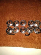 Colorado Saddlery 10 PK  1  in stainless slotted star conchos New 