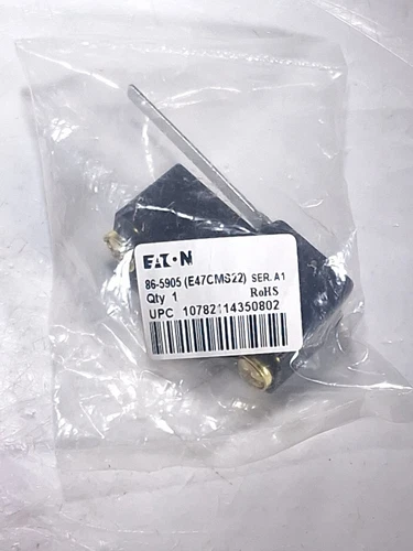 EATON E47CMS22 PRECISION LIMIT SWITCH STRAIGHT LEVER 20A 250VAC 86-5905