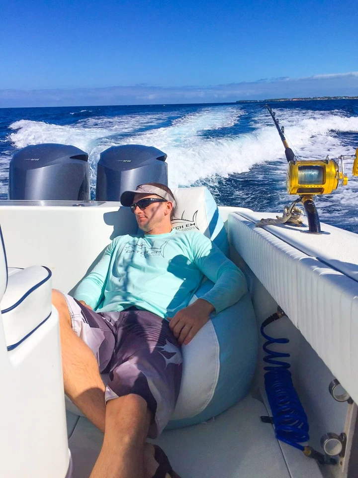 Silla grande Dura-Bean lágrima Beanbag grado marino *HECHA A PEDIDO EN EE. UU.* Foto 4 de 4