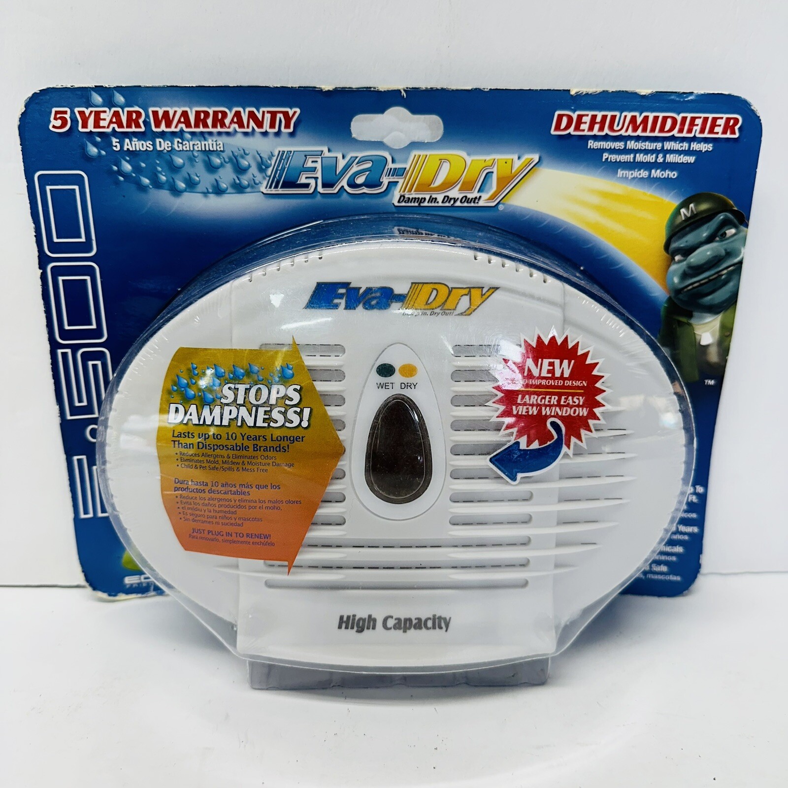 NEW EvaDry E500 High Capacity Mini Dehumidifier Help Prevent Mold