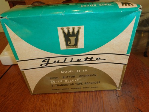 Vintage Juliette Model FT-19 Tape Recorder 5 Transistor Tape Recorder - Picture 8 of 11