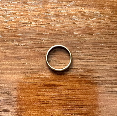 Ancienne bague breloque bébé enfant remplie d'or jaune 14 carats vintage - Photo 2/4