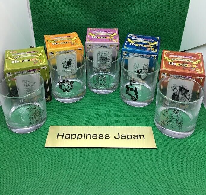 JoJo's Bizarre Adventure Part 3 Glass Cup Complete 5 Set Ichiban