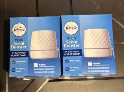 2X Febreze PLUG Scent Booster Continuous Scent Device Oil Diffuser