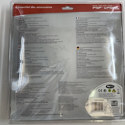 Pack PSP FAT Série 1000 – Pochette, Chargeur, Film écran, Coque Noir – PlayStation