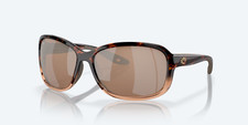 NEW Costa Del Mar SEADRIFT Shiny Tortoise Fade Frame/Copper Silver 580g Lens