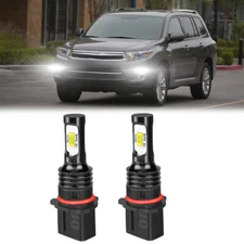 2x LED Fog Light Bulbs For Toyota Highlander 2011-2013 6000K Super White PSX26W