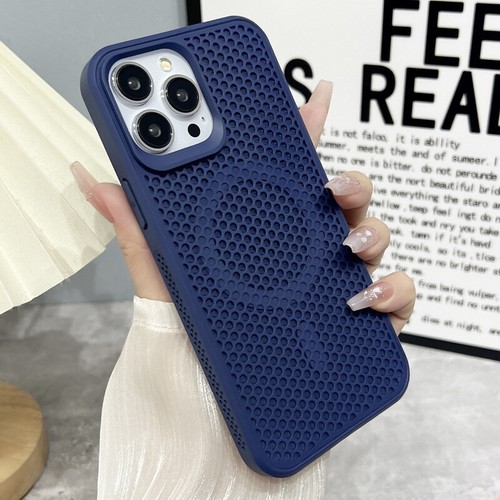 For iPhone 15 14 13 Pro Max 12 11 Heat Radiation Case Shockproof Plain PC Cover - Picture 16 of 25