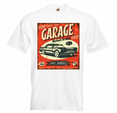 T-Shirt GARAGE AUTOWERKSTATT KFZ-MECHANIKER MECHATRONIKER AUTOSERVICE HOT ROD US