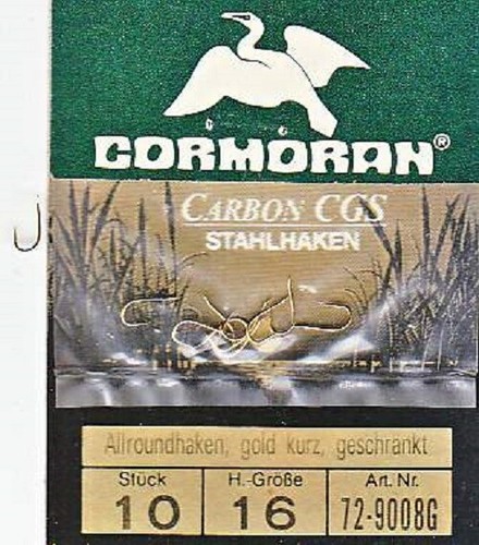 CORMORAN 10 Allroundhaken Gold Gr.16 72-9008G