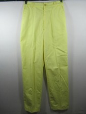 Vintage 70s Sears High Rise Pants Women Yellow Slacks