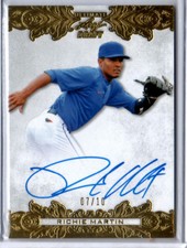 2015 Leaf Ultimate Draft Gold Autograph Richie Martin Auto /10